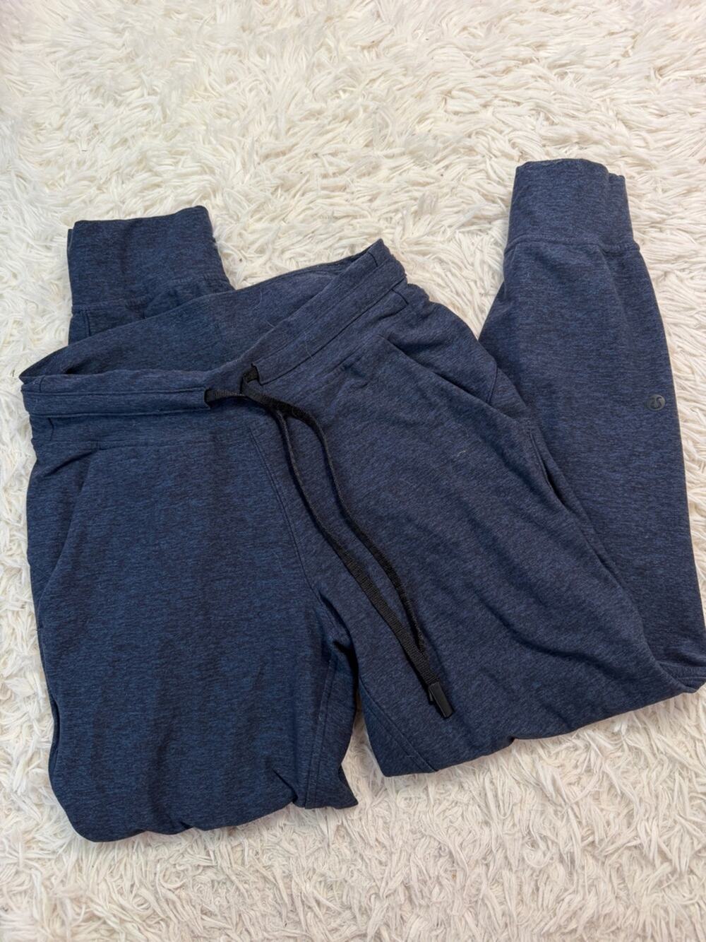 Lululemon Ready to Rulu Jogger Crop Heathered True Navy / Black